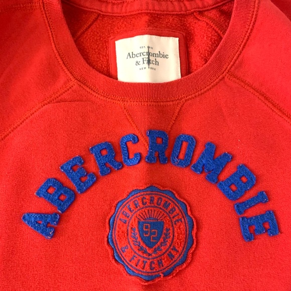 Abercrombie & Fitch-Bold Red Sweatershirt - Picture 2 of 4